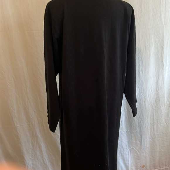 Ivana Ladies Black Sweater Dress Vintage Long Sleeve Large - Picture 2 of 7